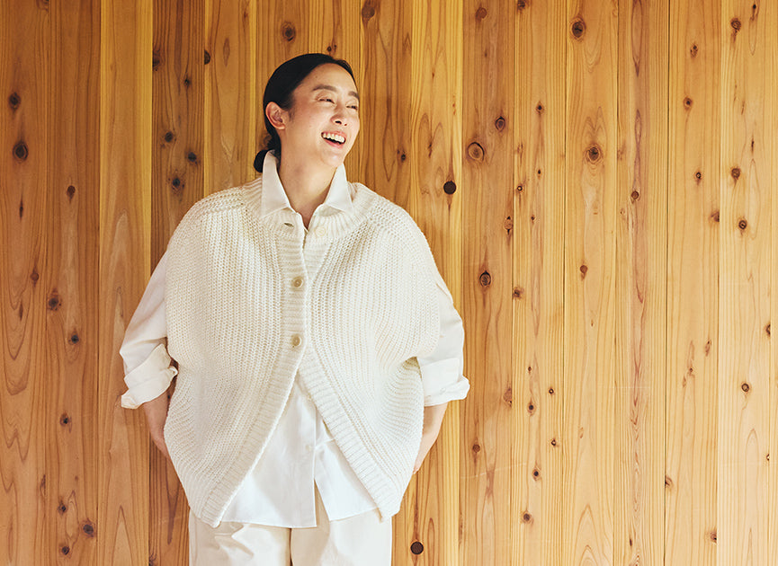 2way片畦ニットベスト / オーガニックコットン – PRISTINE