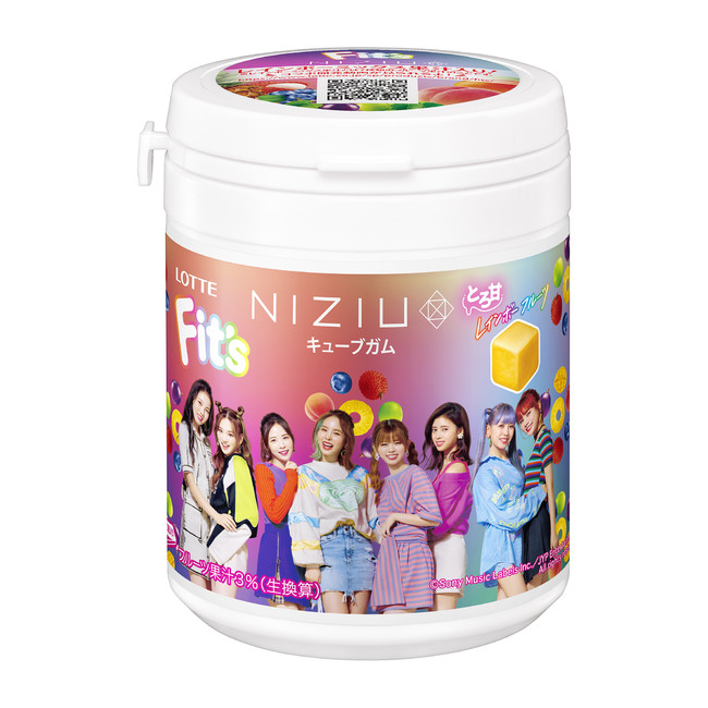 NiziUが初のガム商品開発に協力！「Fit's NiziUコラボガム