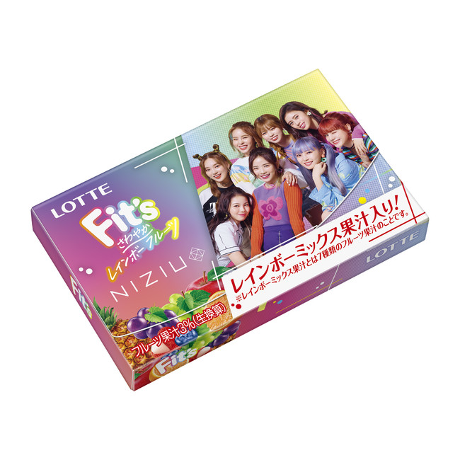 NiziUが初のガム商品開発に協力！「Fit's NiziUコラボガム
