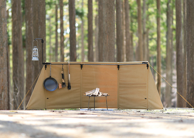 ワイドサイズの焚火陣幕“大焔”新登場。 | フューチャー株式会社の