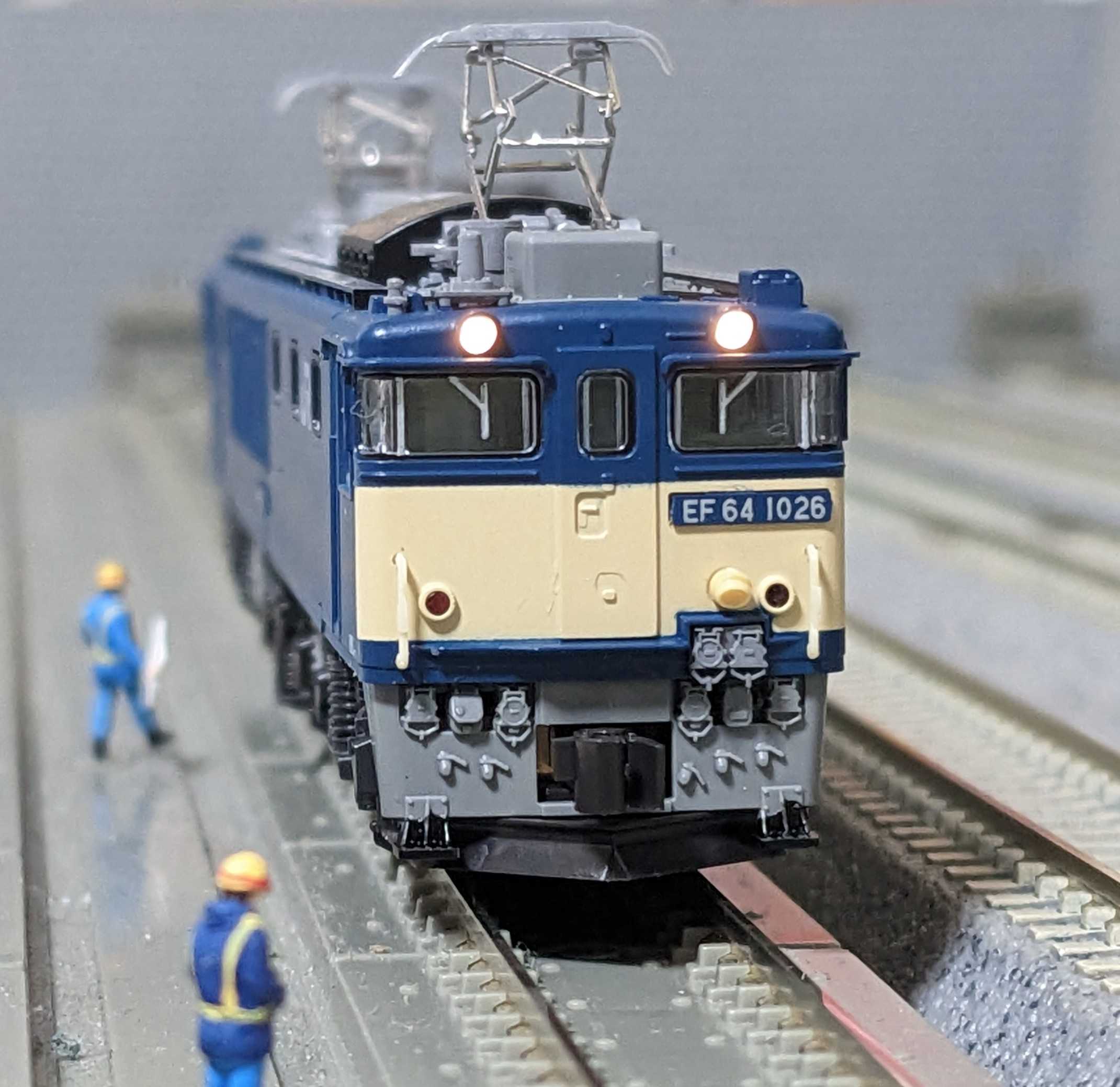 🔵🔧kato 3024-3 EF64 1000 一般色JR貨物ｸｰﾗｰ搭載車 1026号機入線整備