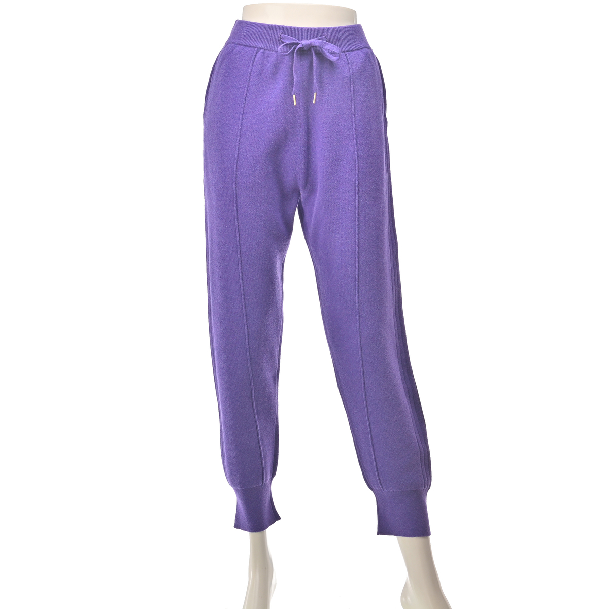 Anne Coquine コットンミックスニットロゴジョガーパンツ アンコキーヌ