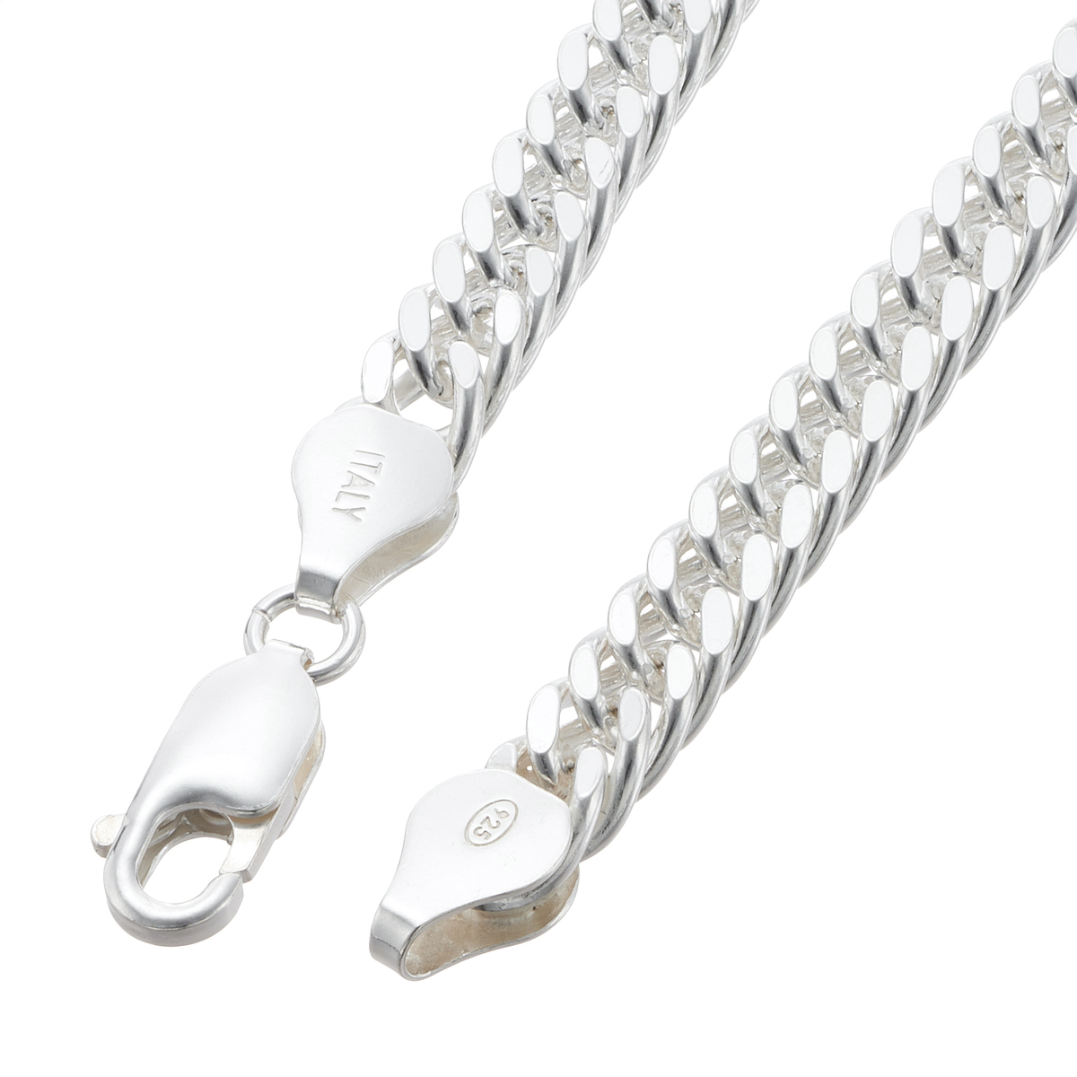 UNOAERRE シルバー925 グルメッタチェーン ブレスレット ウノアエレ