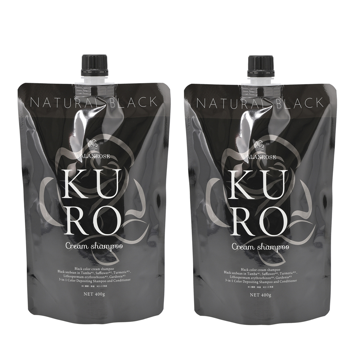 バランローズ KUROクリームシャンプー 400g×2本 バランローズ