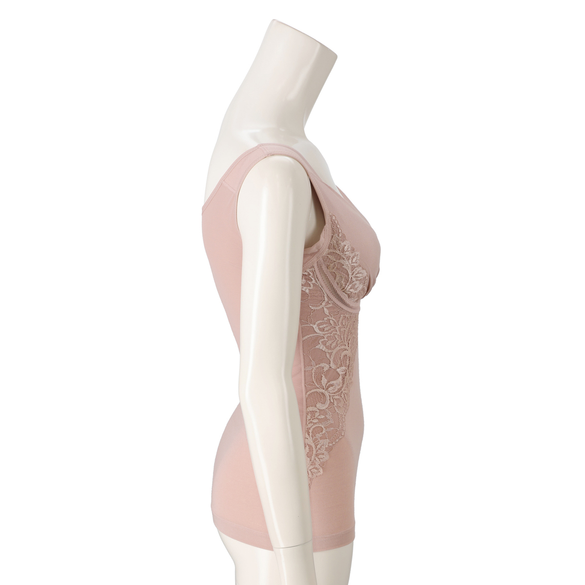 BRNYピース 綿混キャッチャーカップレースブラキャミ ブラデリス