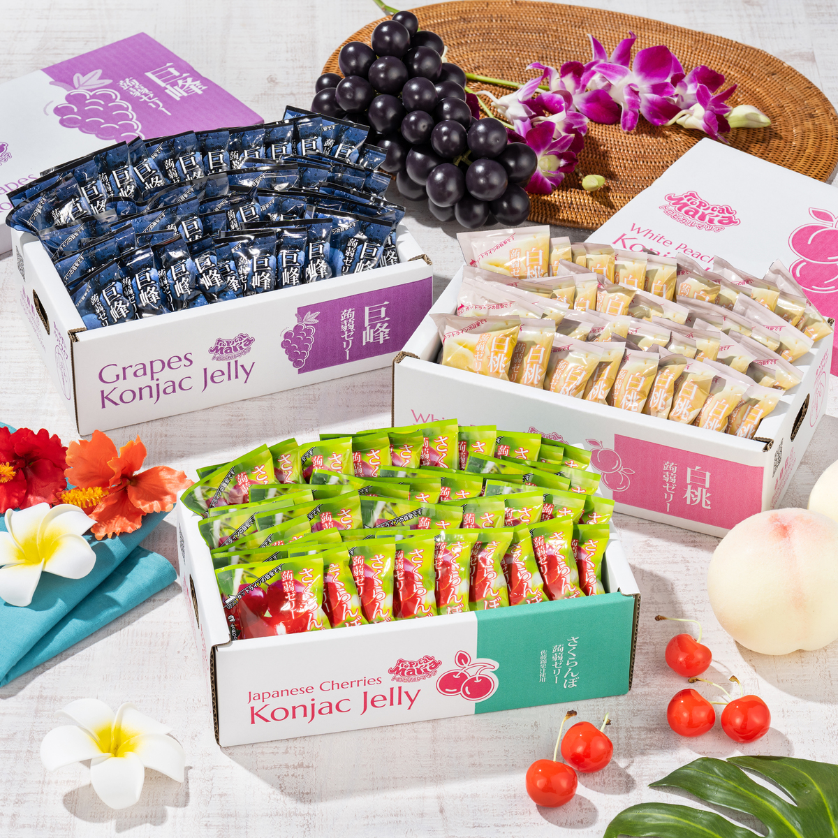 国産果汁を使ったこんにゃくゼリー120個 トロピカルマリア（Tropical