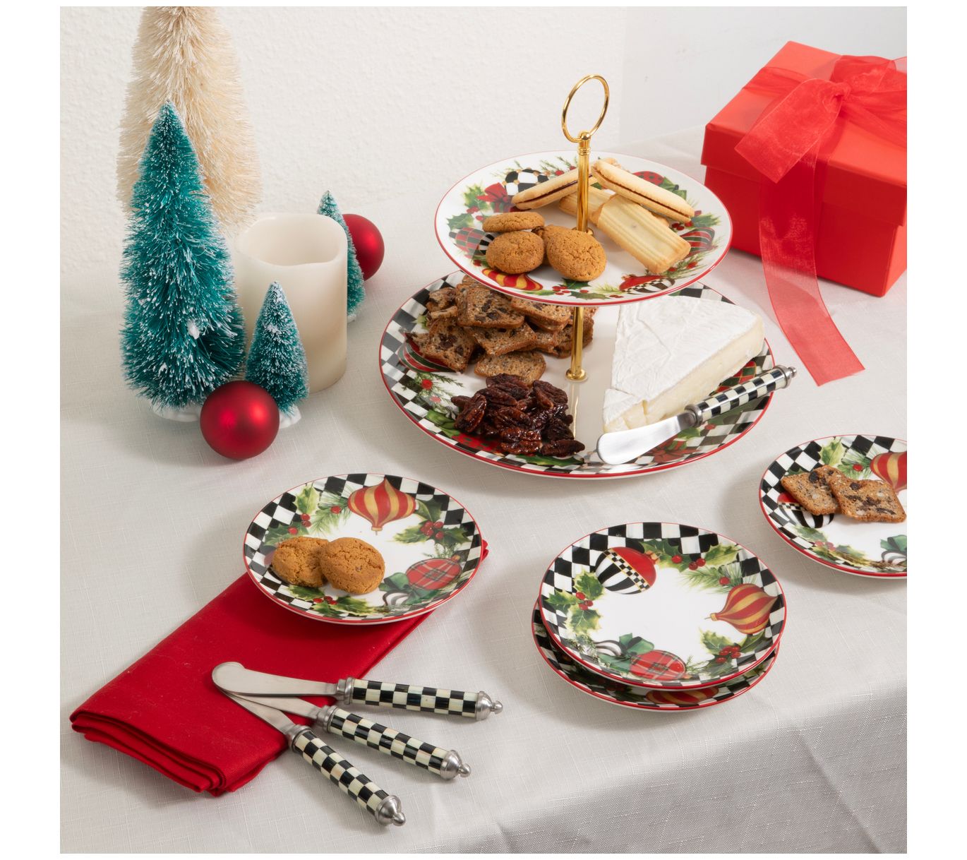 MacKenzie- Childs Deck The Halls Entertaining 9 Piece Set - QVC.com