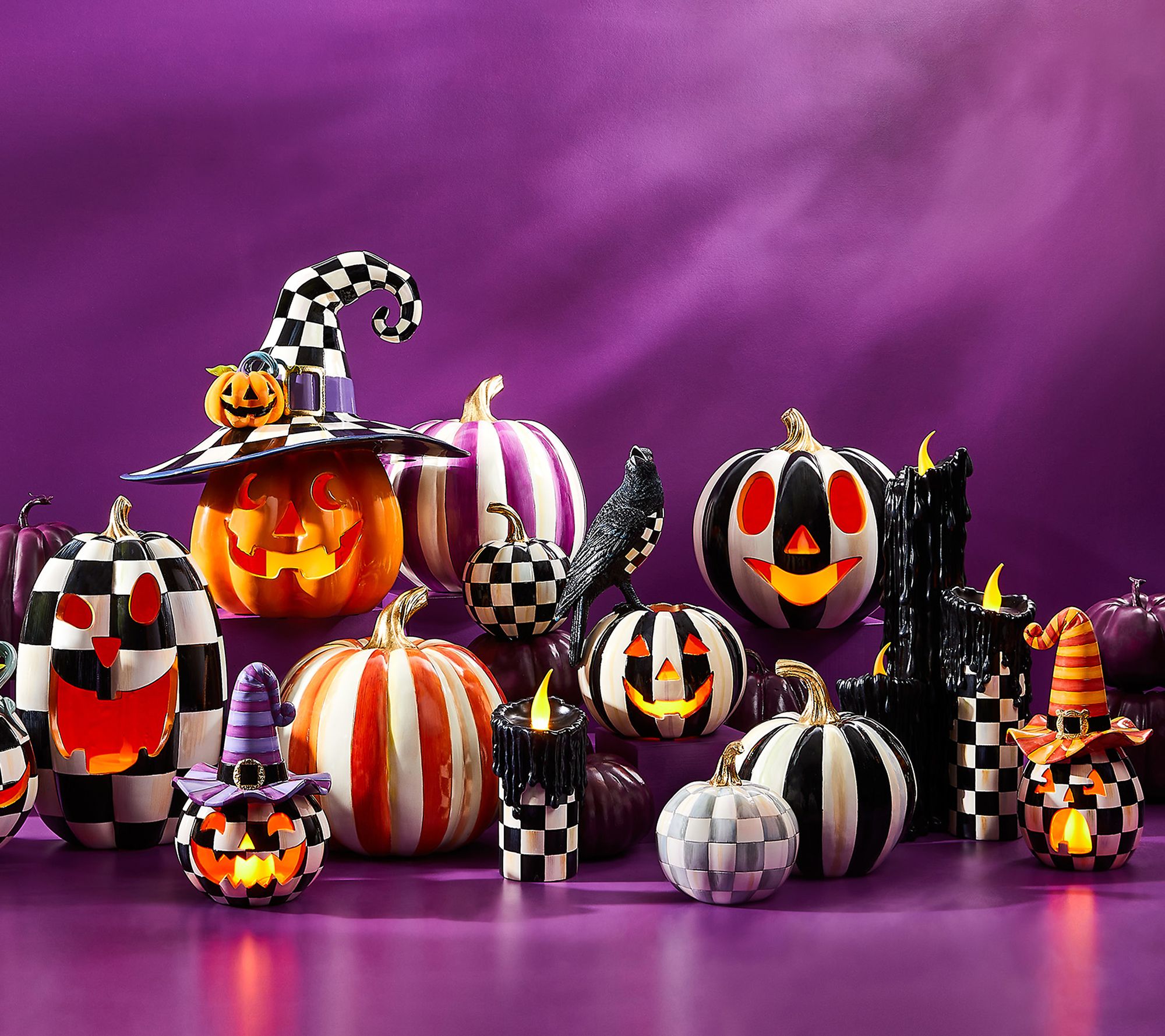 MacKenzie- Childs Flameless Melting Candle Cluster - QVC.com