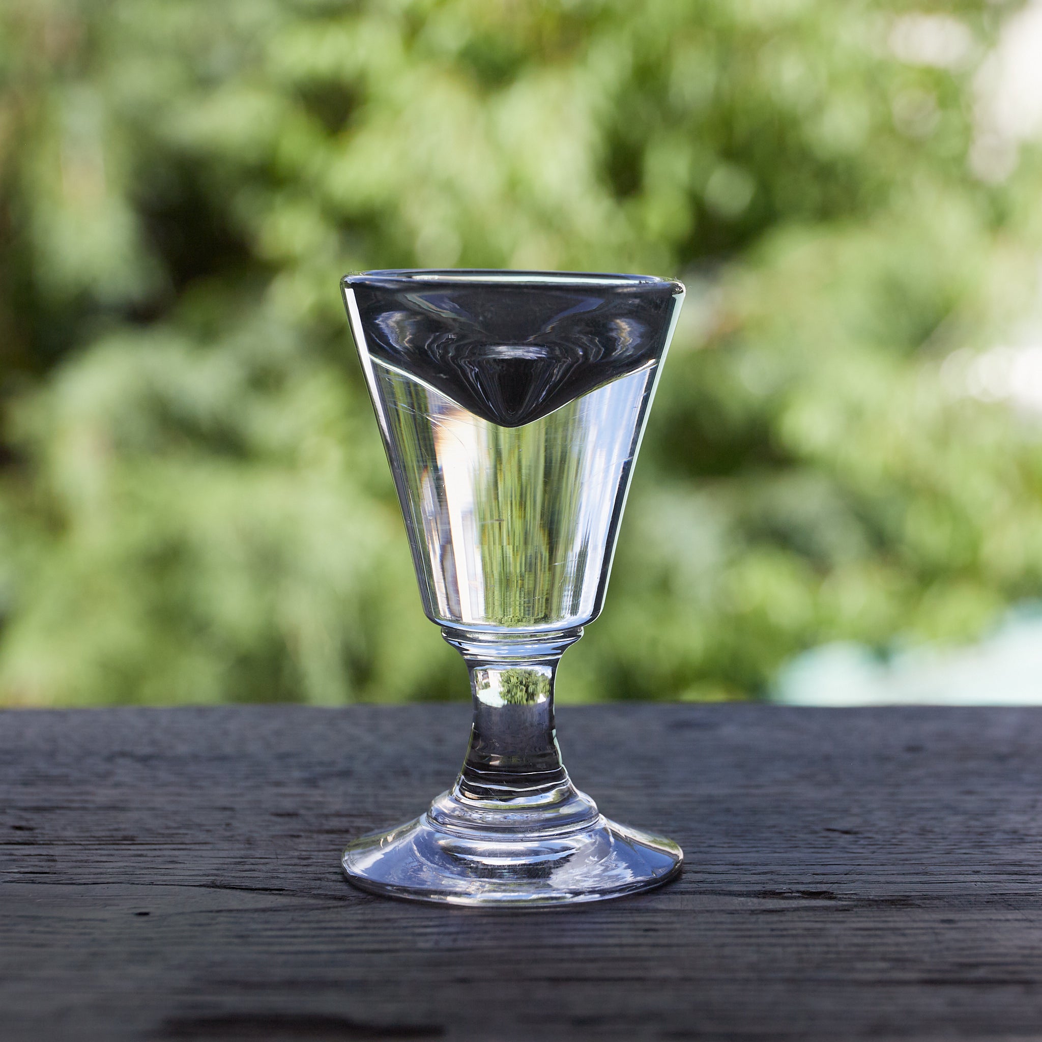 19世紀フランスアンティーク 底厚ビストログラス e（近世：16–19世紀