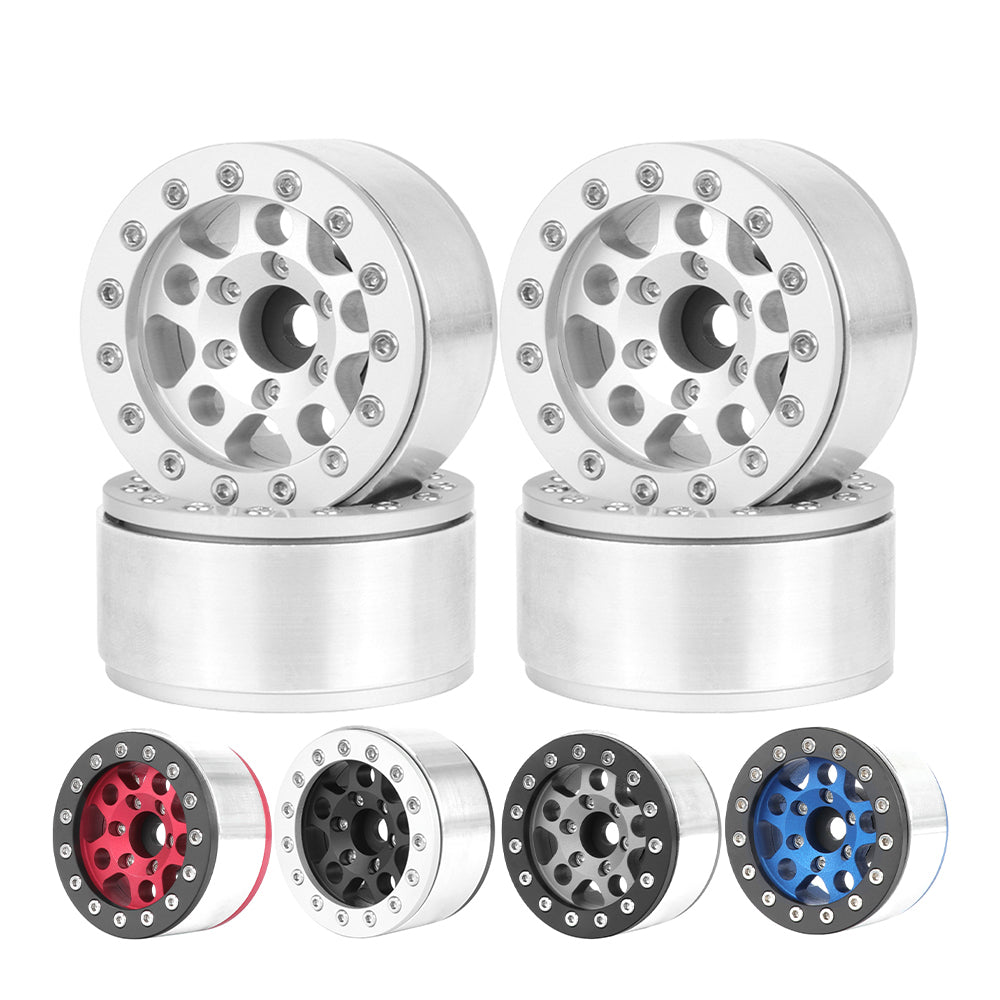 問屋ワールド】クローラーRC用1.55インチアルミ製ビードロックホイール