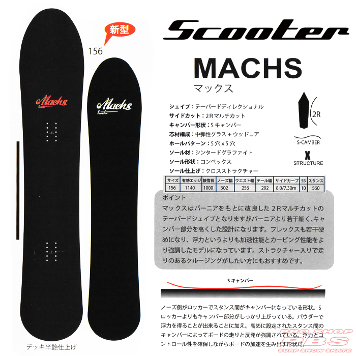 18-19 SCOOTER (スクーター) MACHS 156【送料無料・チューンナップ無料