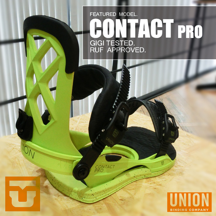 16-17 モデル UNION BINDING CONTACT PRO コンタクトプロ ACID GREEN
