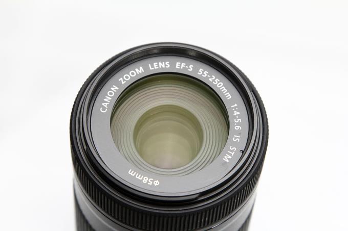 EF-S55-250mm F4-5.6 IS STM 別売りレンズフード付き 【K1182
