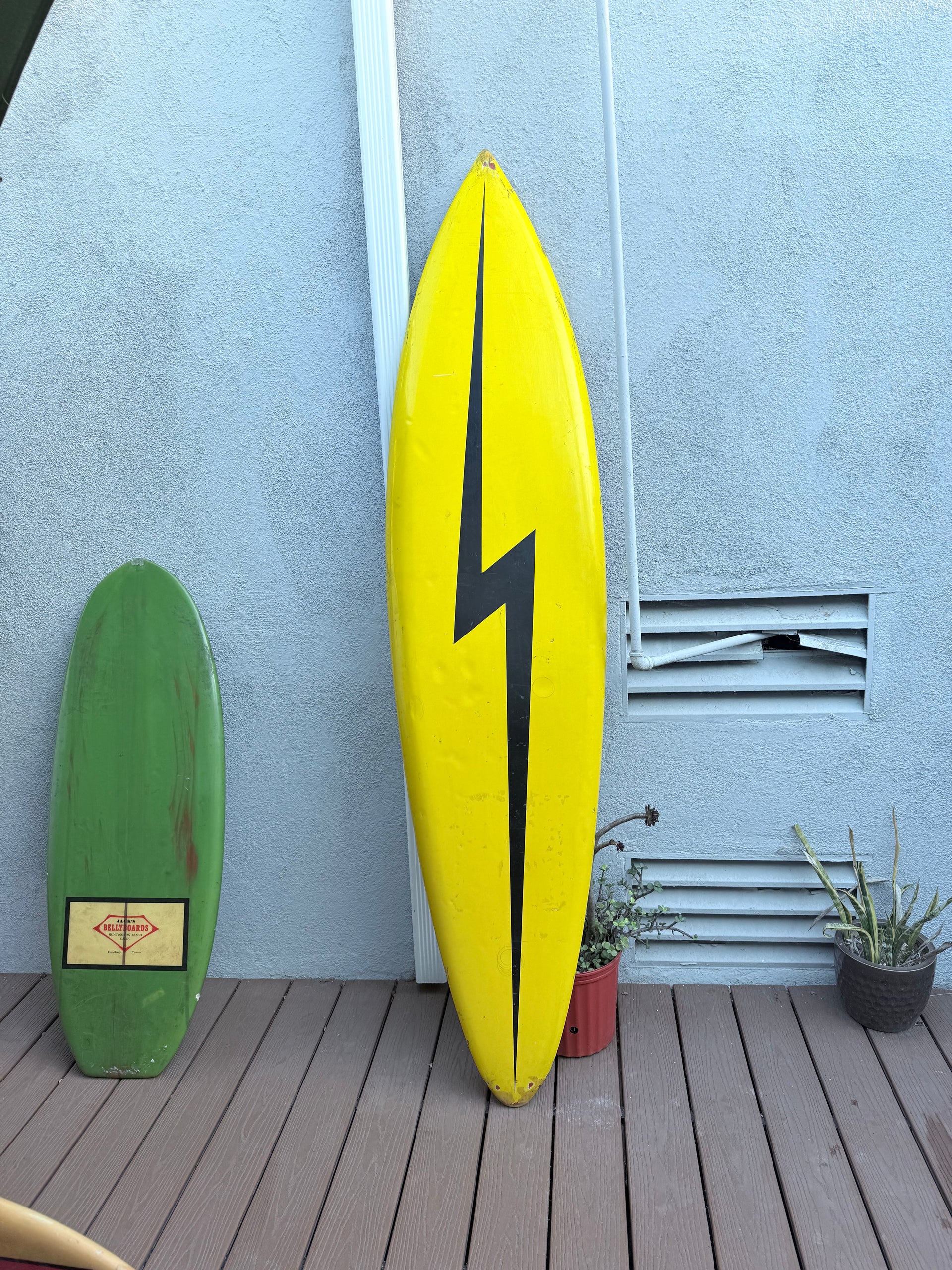 Vintage Lightning Bolt surfboard 6'-6
