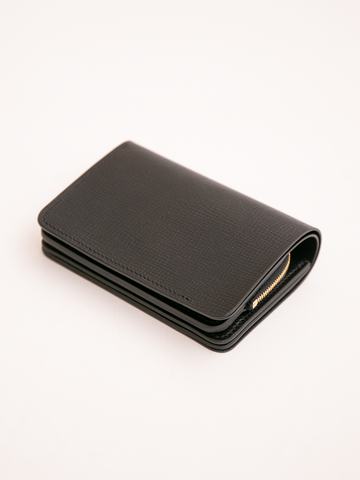 forme Short Wallet (Serpenitne Black×Black) – RECTOHALL