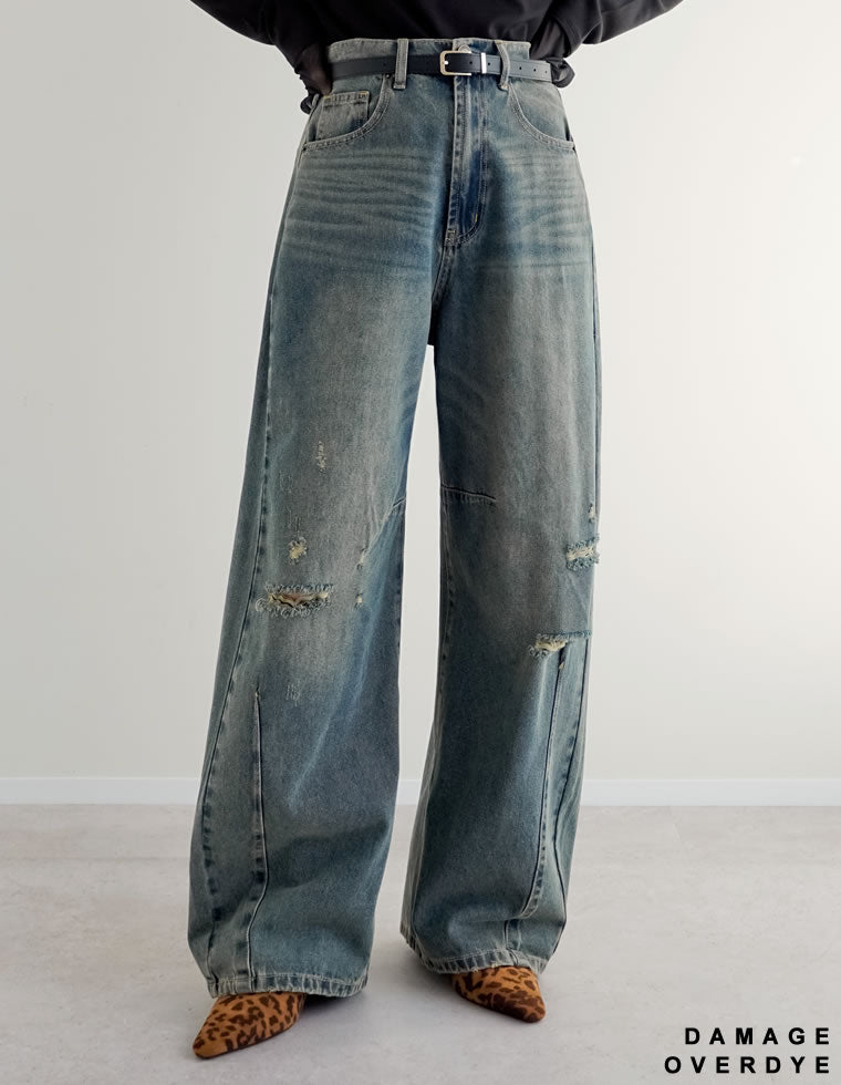 裾フリンジカーブデニムパンツ - パンツ通販 | 人気レディース