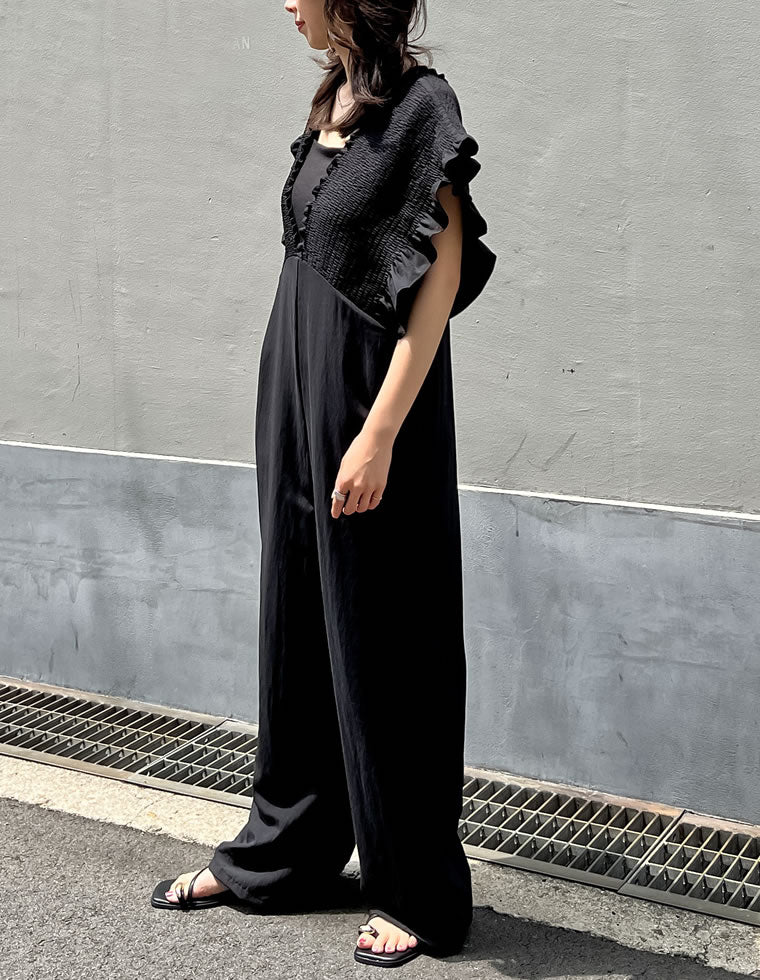 ドライタッチ深Vネックオールインワン - オールインワン通販 | 人気