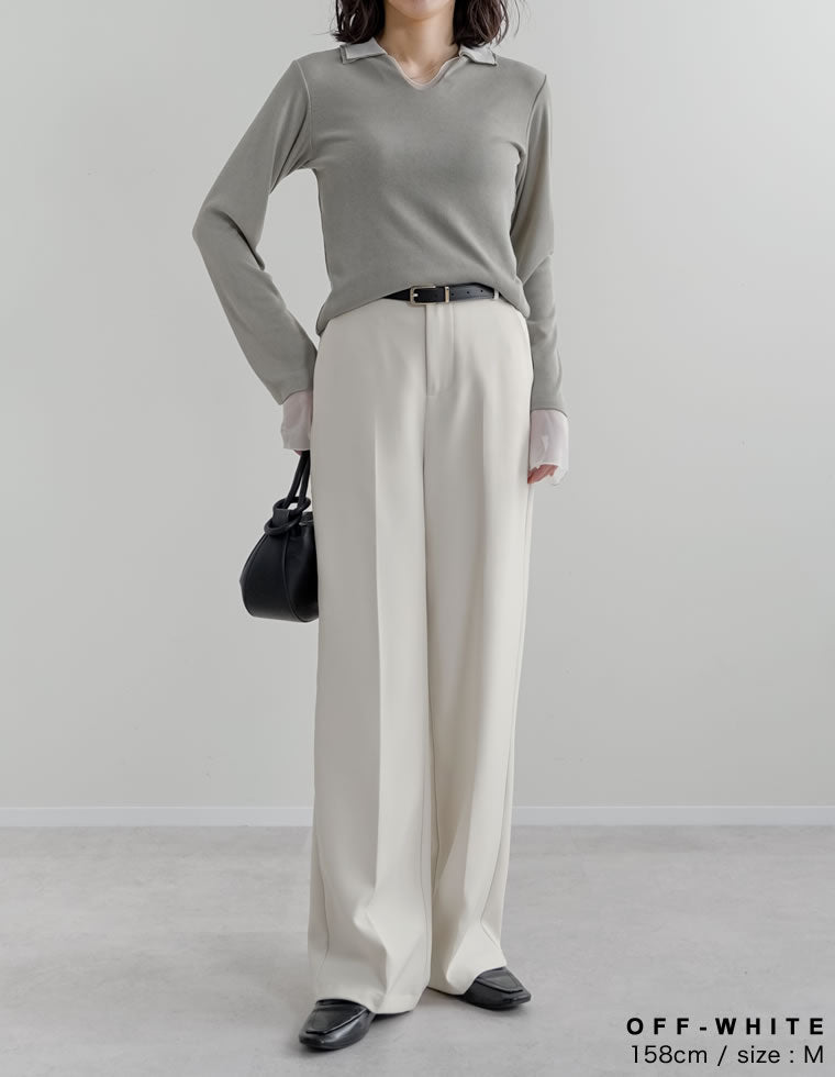 カットツイルセンタープレスカラースラックス - パンツ通販 | 人気