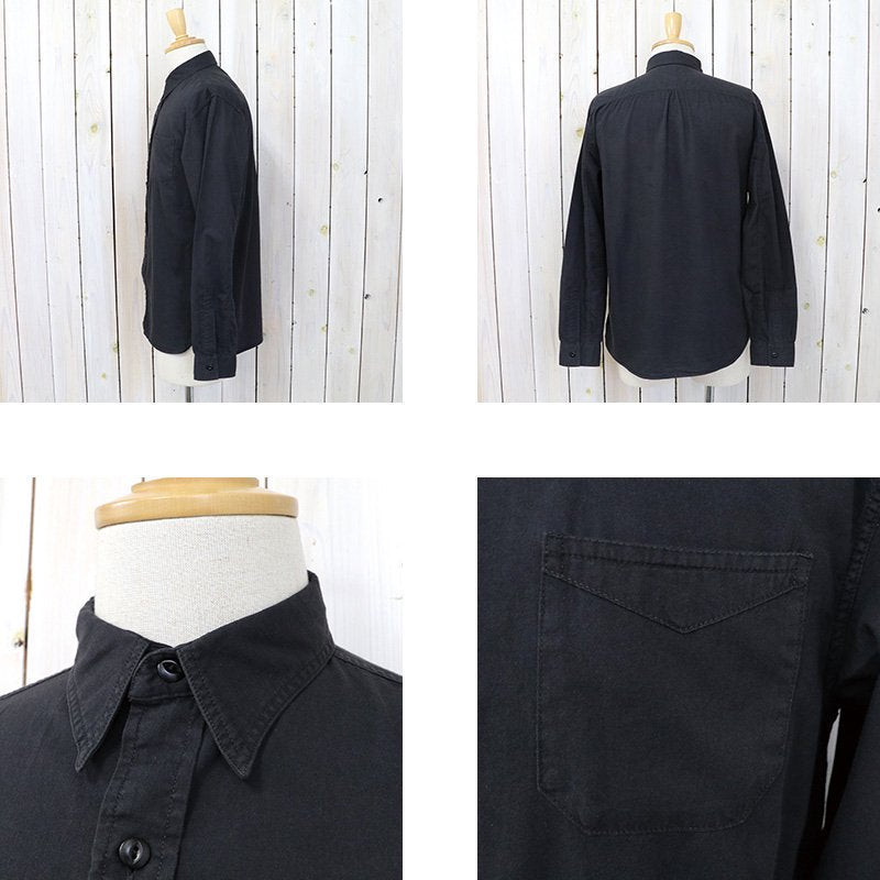 Double RL『GARMENT DYED TWILL WORK SHIRT』(BLACK) – Reggieshop