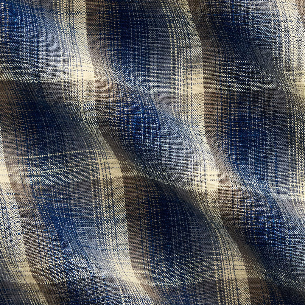 Double RL : CHECKED WOVEN WORK SHIRT (BLUE) – Reggieshop