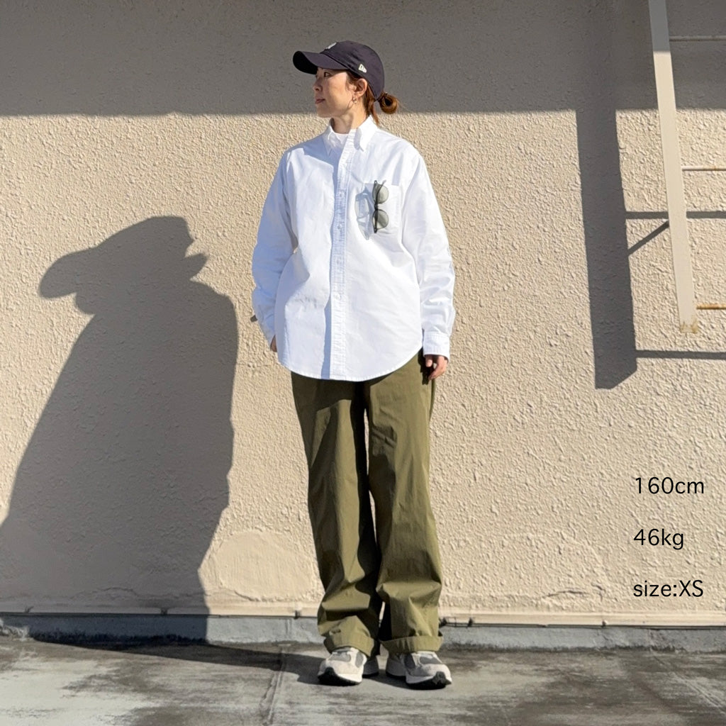 SASSAFRAS (ササフラス) : GREEN THUMB SHIRT(A/C OXFORD) (WHITE