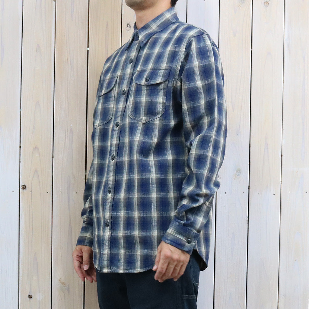 Double RL : CHECKED WOVEN WORK SHIRT (BLUE) – Reggieshop