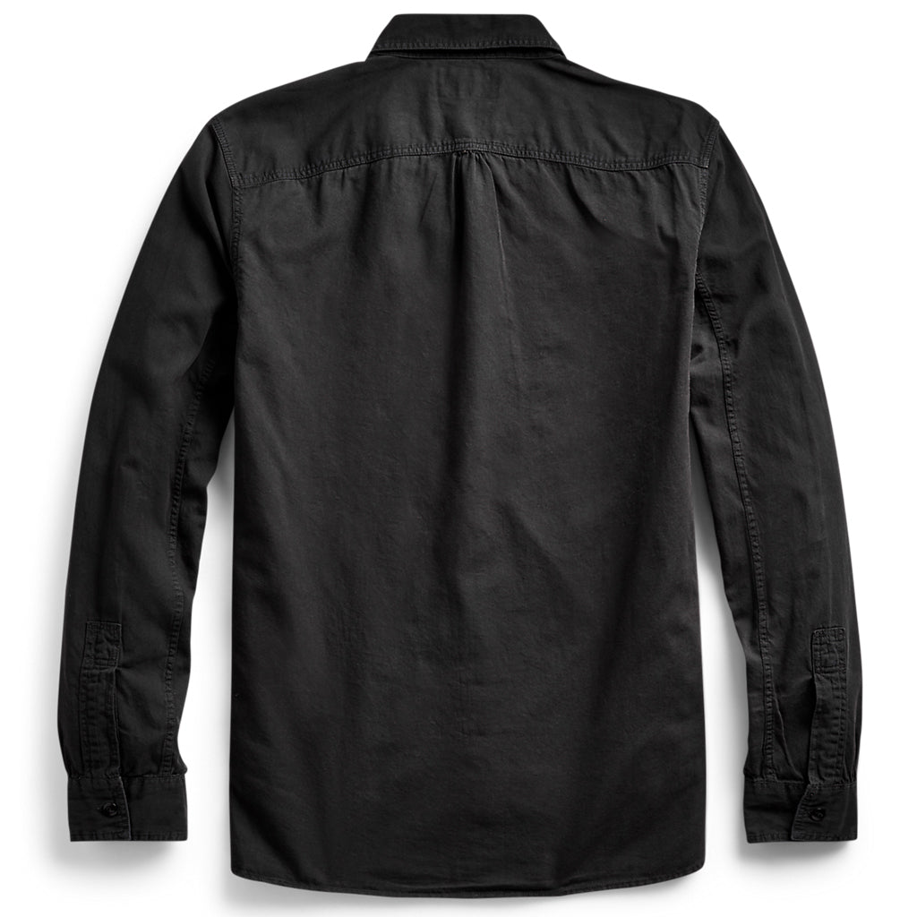 Double RL『GARMENT DYED TWILL WORK SHIRT』(BLACK) – Reggieshop