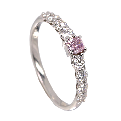 ピンクダイヤモンド 0.174ct/FPP/SI1 ハートアンドキューピッド