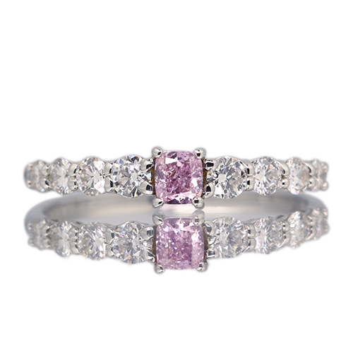 ピンクダイヤモンド 0.174ct/FPP/SI1 ハートアンドキューピッド