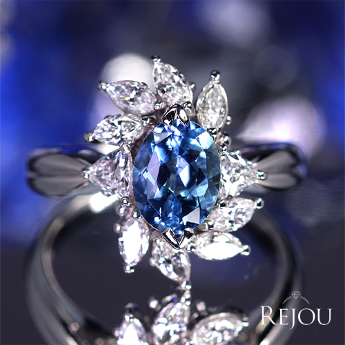 サンタマリアアクアマリン 約1.6ct ダイヤモンド 約1.2ct プラチナ