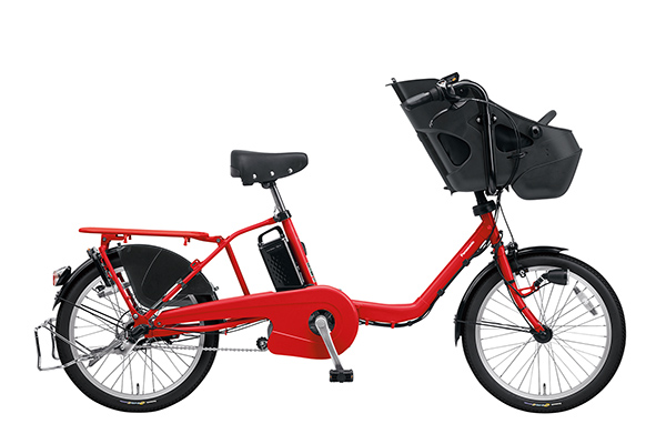 大容量 レッド系 人気NO1 パナソニック子供乗せ電動アシスト H2759 大