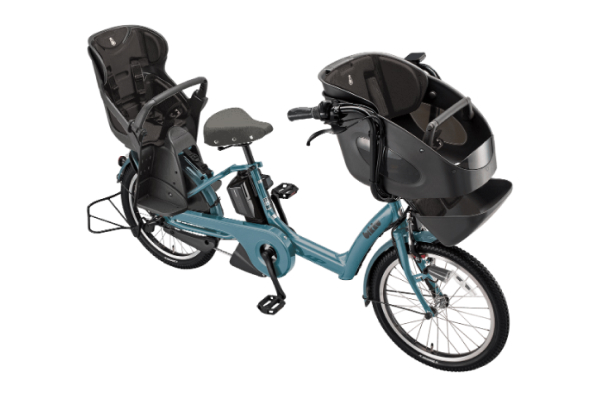 3人乗り用チャイルドシート付きbikke POLAR e（ビッケポーラーe