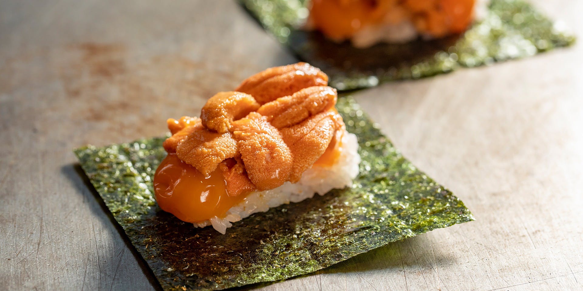 TEPPAN-YAKI 10 GINZA 【鮑ランチ】雲丹、鮑，国産牛含む全7品＋乾杯