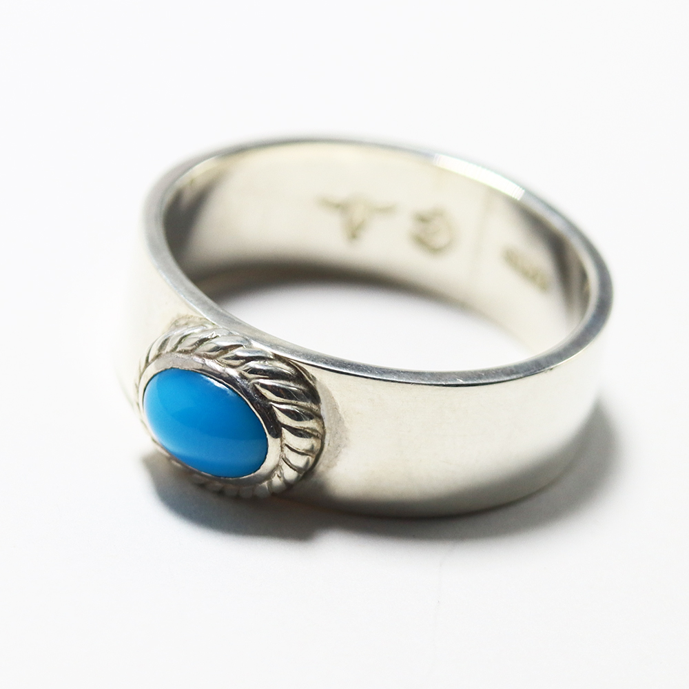 TADY&KING平打ちリングSV銀縄ターコイズ ALL ITEM TADY＆KING ONLINE STORE