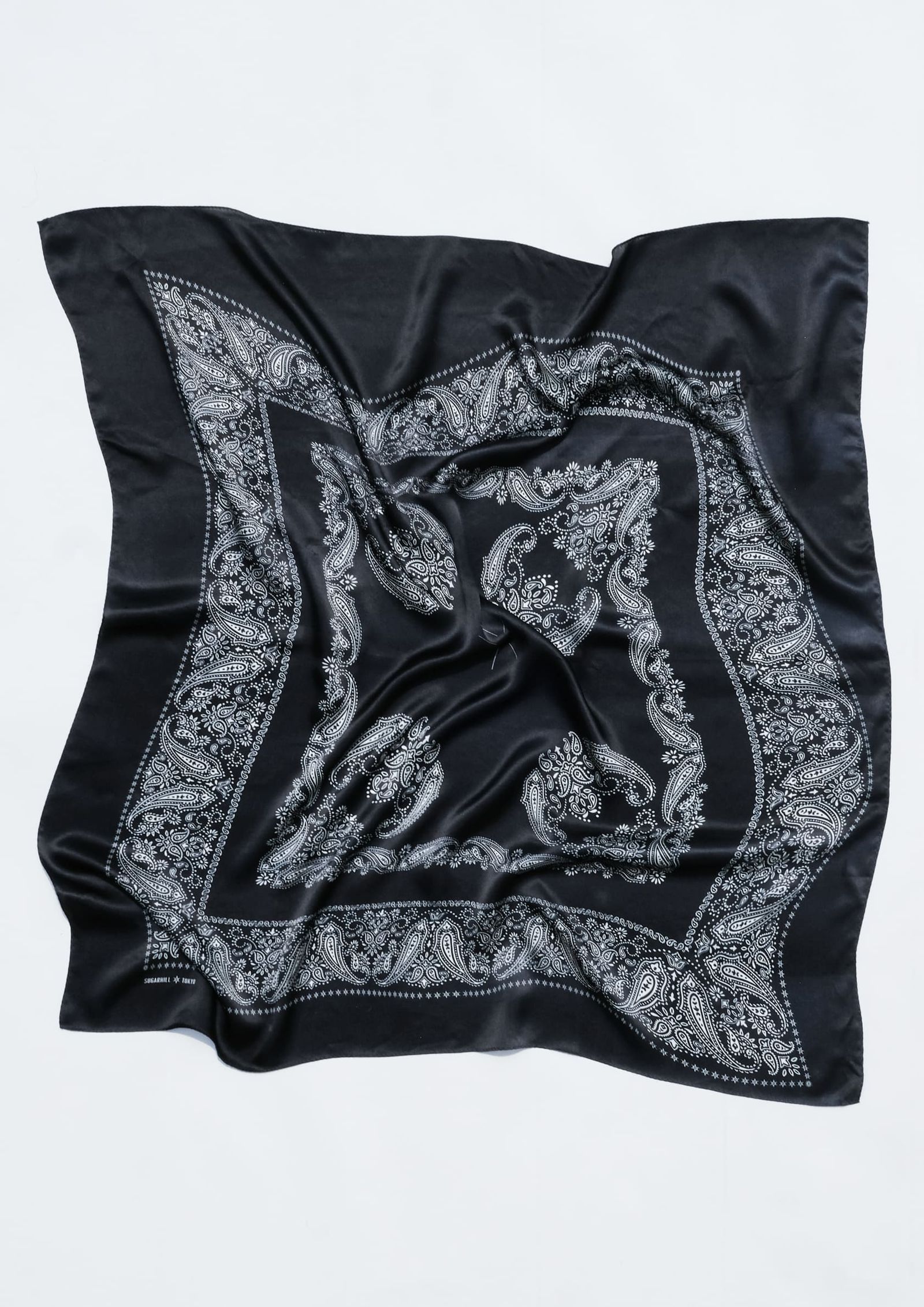 SUGARHILL - BENDED SCARF / BLACK | Retikle Online Store