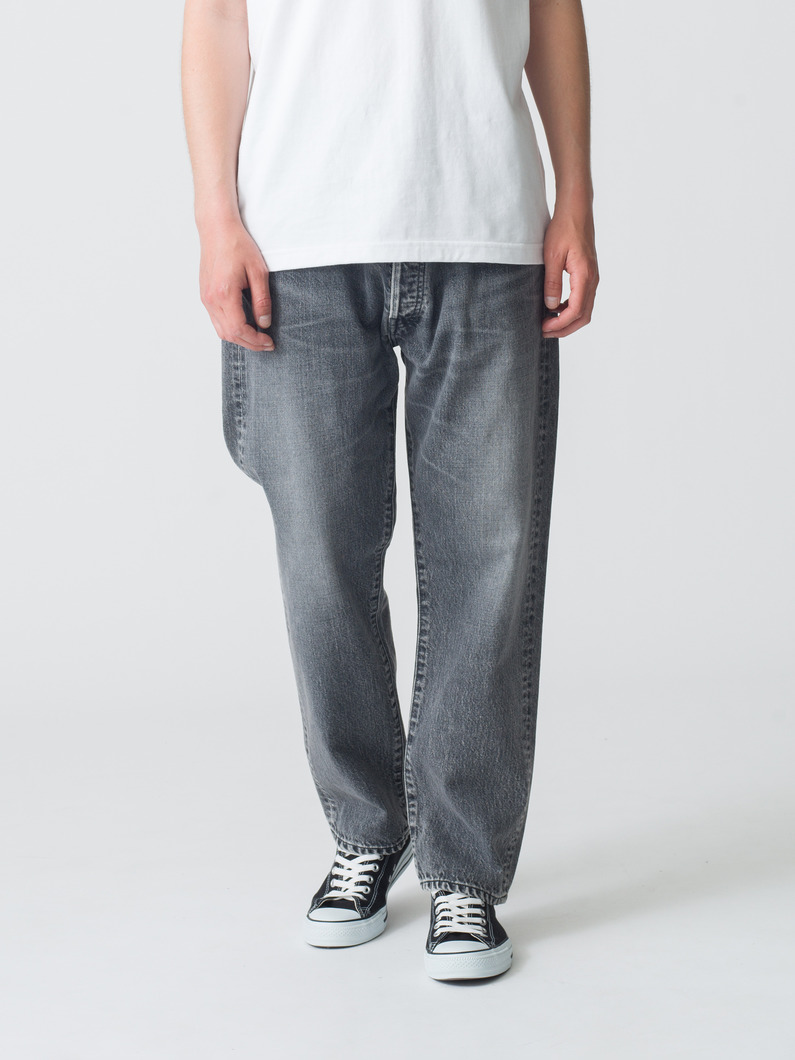 ロバート ワイドフィット ブラックデニムパンツ｜RHC(アールエイチシー