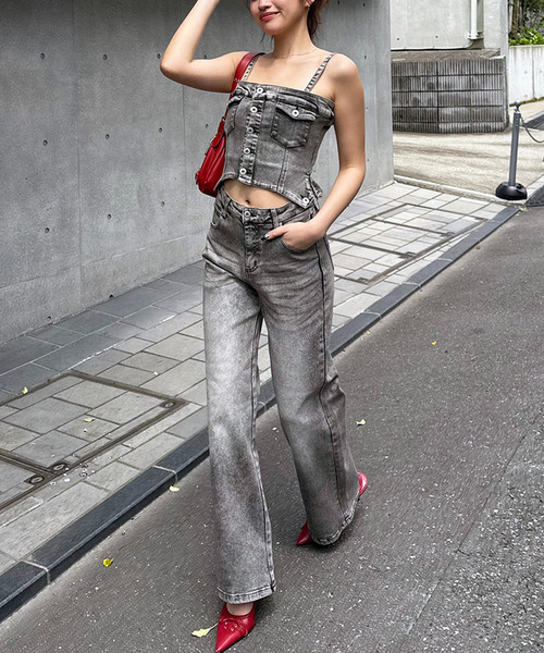 デニムビスチェオールインワン｜SPIRALGIRL スパイラルガール 商品詳細