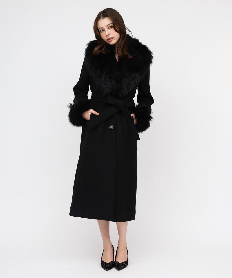 ショールファーウールテーラーコート｜ROYAL PARTY ロイヤルパーティー