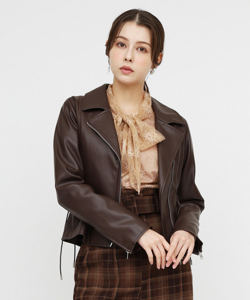 ペプラムレザージャケット｜ROYAL PARTY ロイヤルパーティー 商品詳細