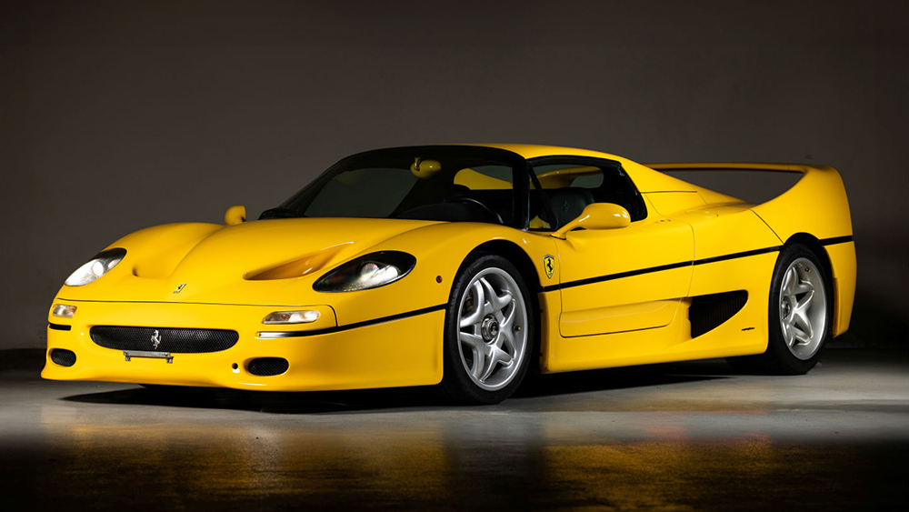A Rare Yellow Ferrari F50 Is Heading to Auction Next Month