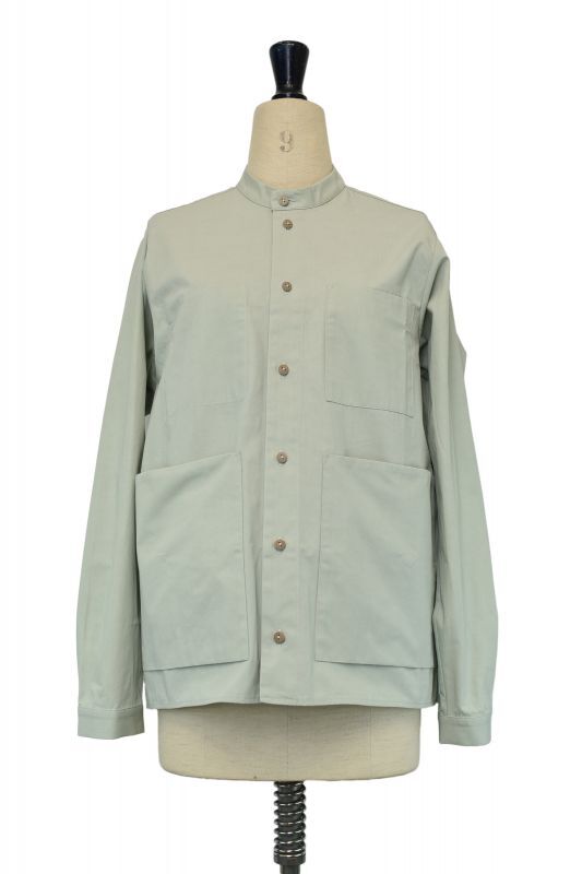 toogood THE LOCKSMITH SHIRT - PLAIN COTTON SILK col.CELADON - rollot