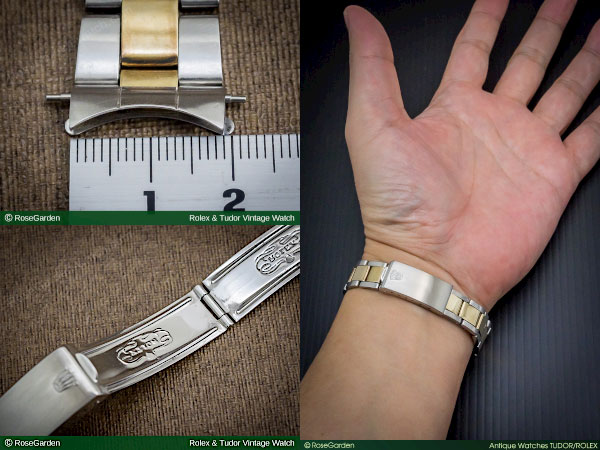 RG-2274 | ロレックス ROLEX 3連巻き込みブレス YG/SS コンビ 19mm Ref