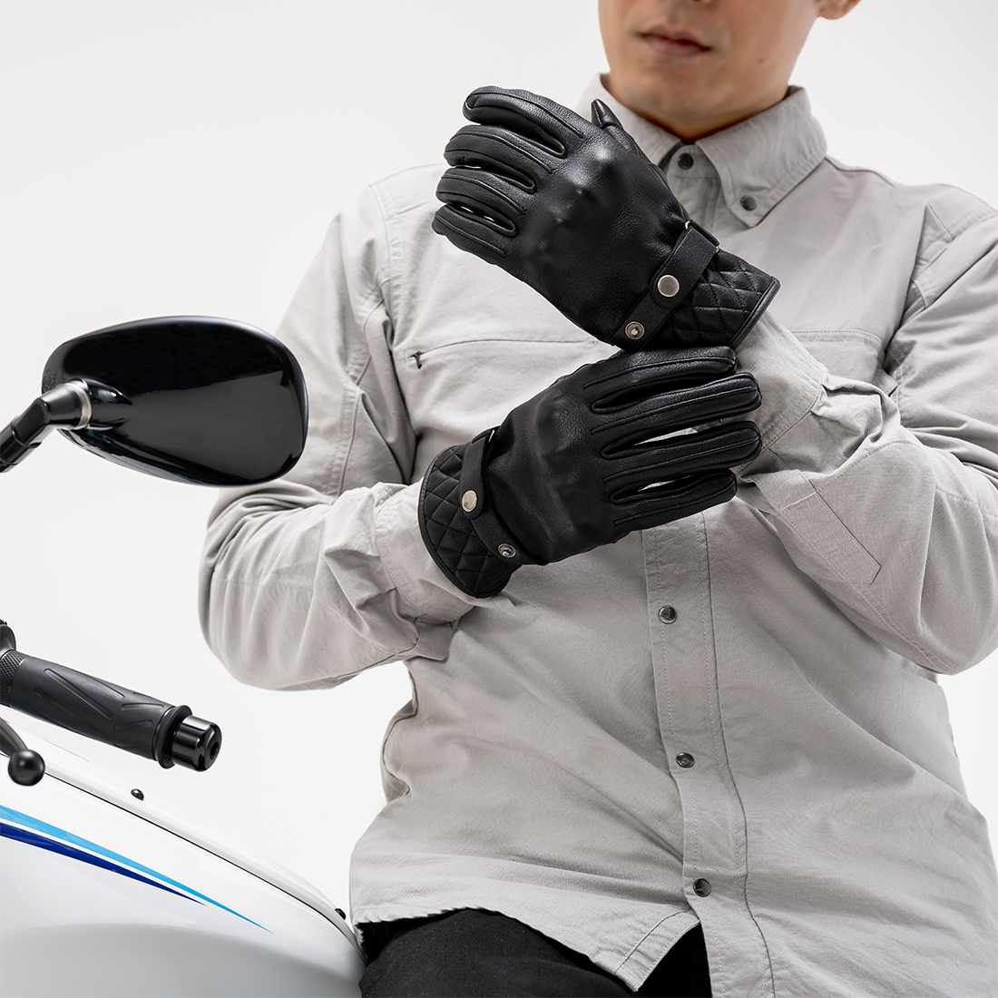 RR8525 コンフォートナックルレザーグローブDS | ラフ＆ロード