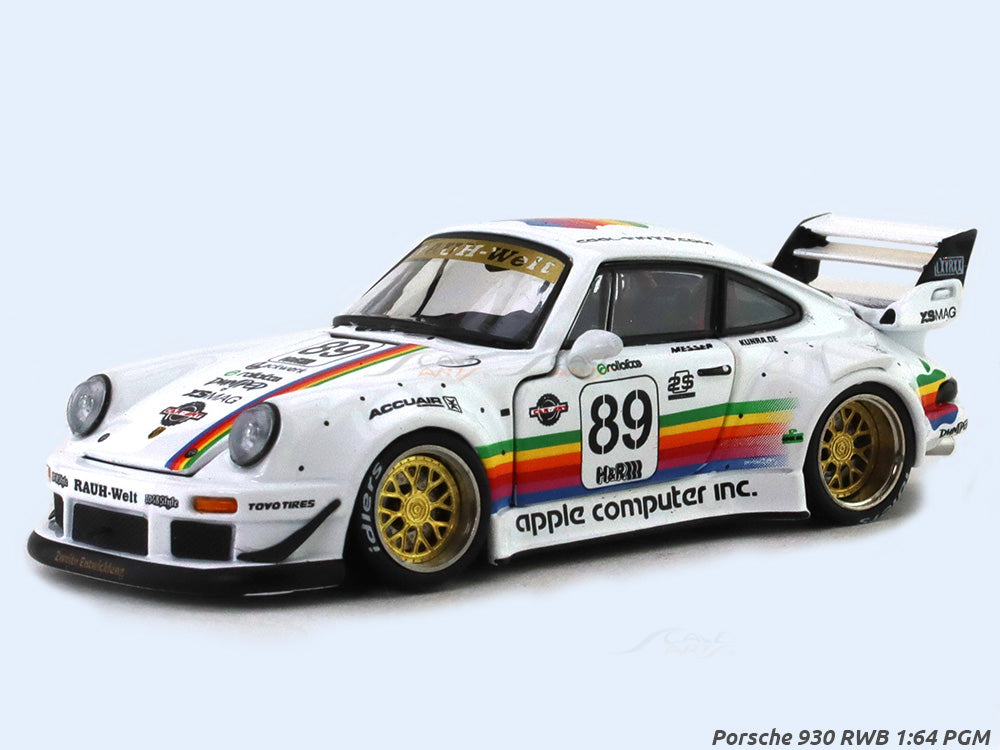 Porsche 930 RWB Apple 1:64 PGM diecast scale miniature car | Scale