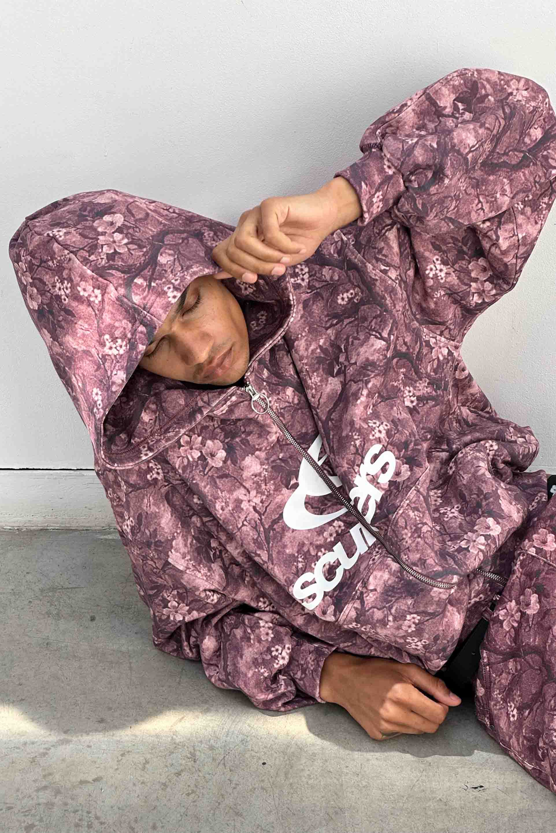 Real Flower Burgundy Zipper – Scuffers