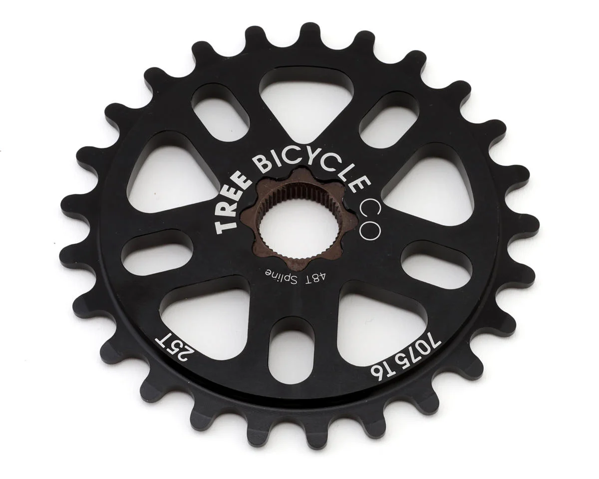 Tree Bicycle Co OG Sprocket – 19mm – Spline – 25T – Black – Sams BMX
