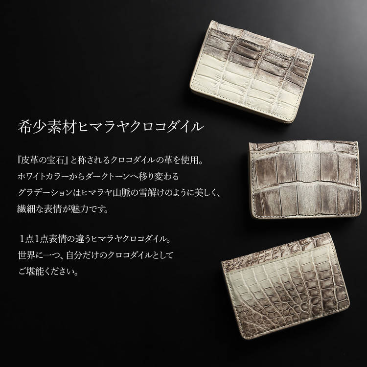 ヒマラヤクロコダイル BOX型 コンパクト財布 コインケース (06001939r)