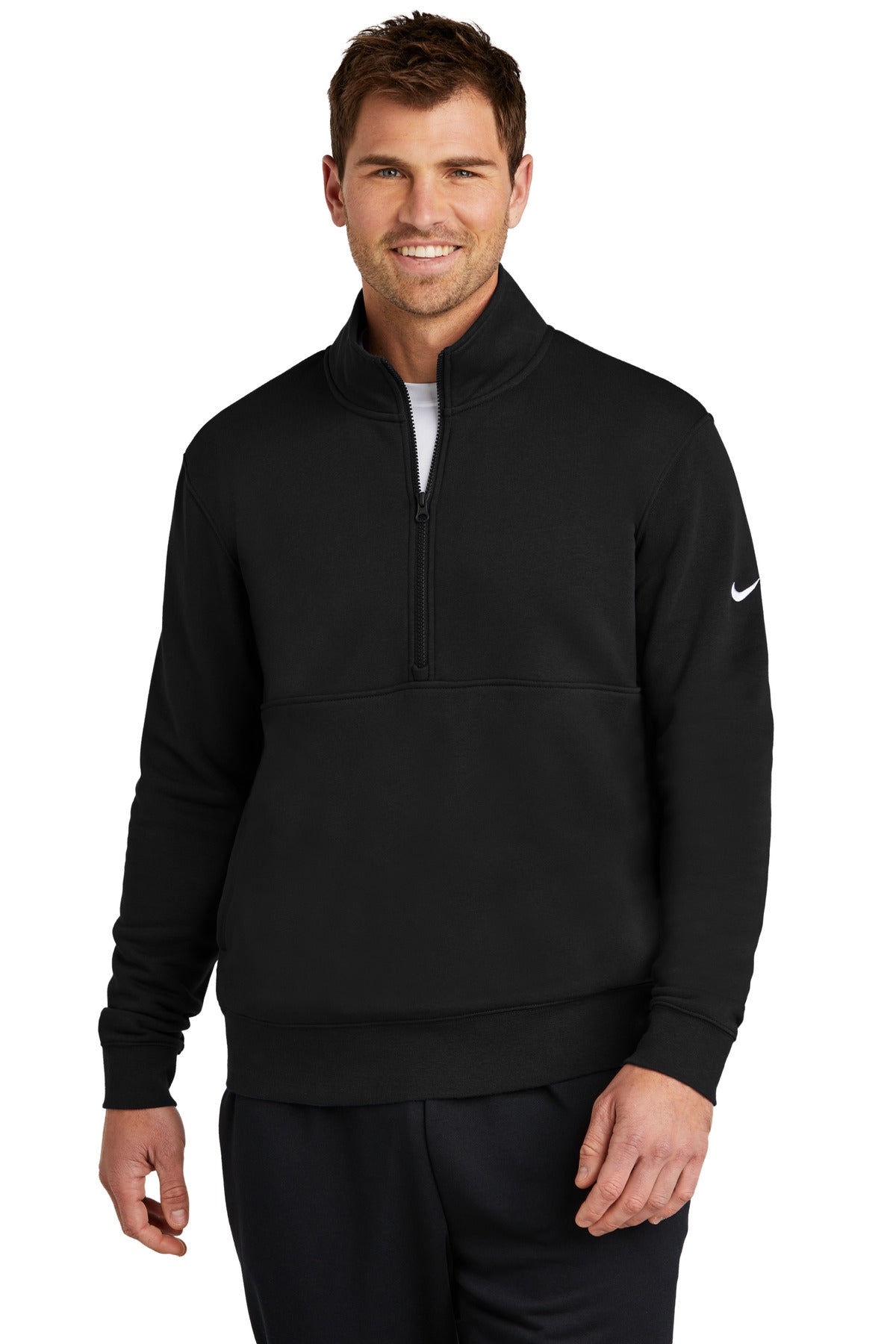 Nike Club Fleece Sleeve Swoosh 1/2-Zip NKDX6718 – SanMar Sports