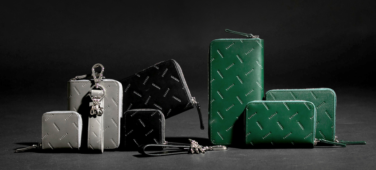 外装のPORTERロゴが特徴のレザーウォレットシリーズ「PORTER ENCHASE