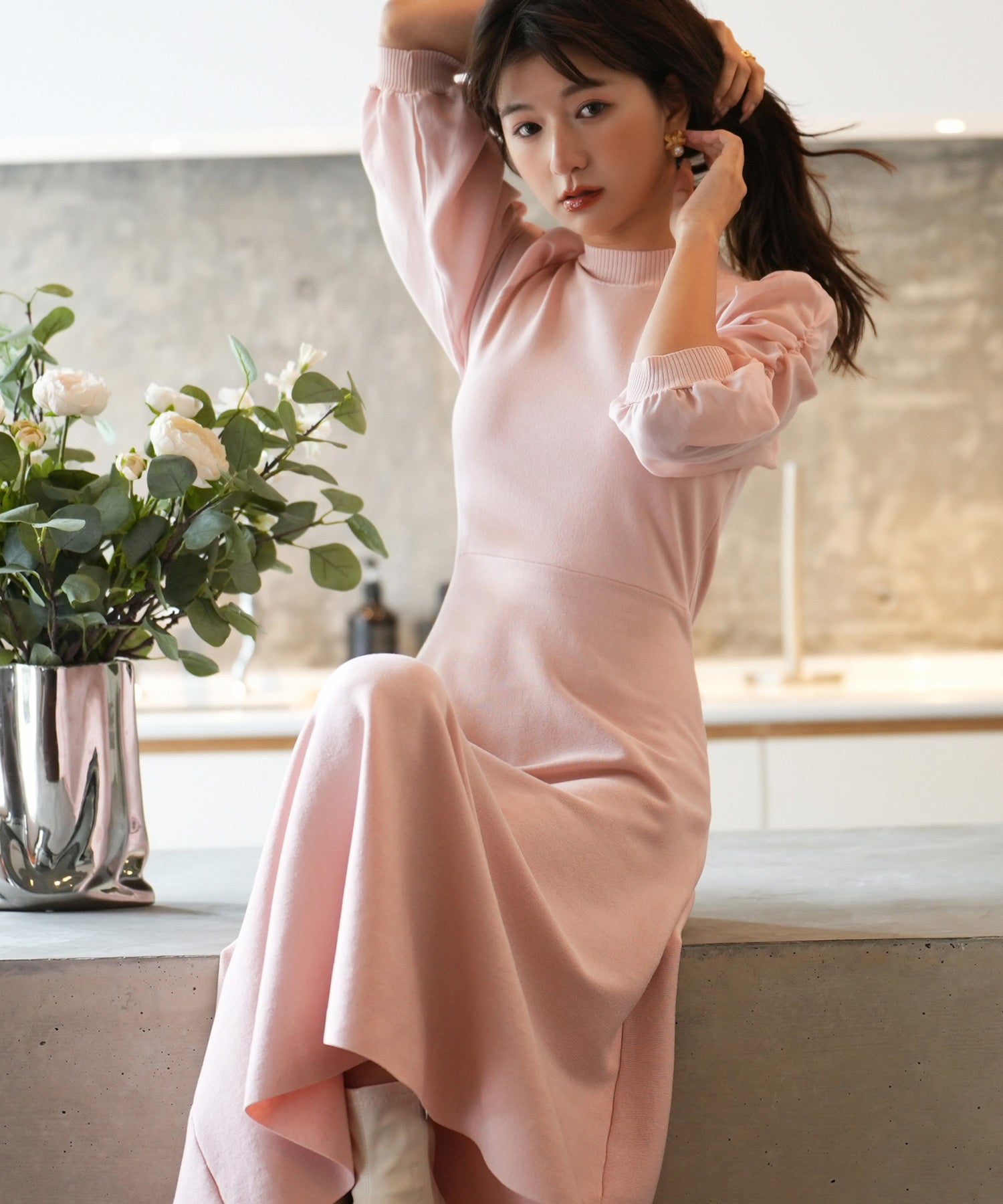 Aラインドッキングニットワンピースsdpxyf9017 ピンク – [公式]SAISON